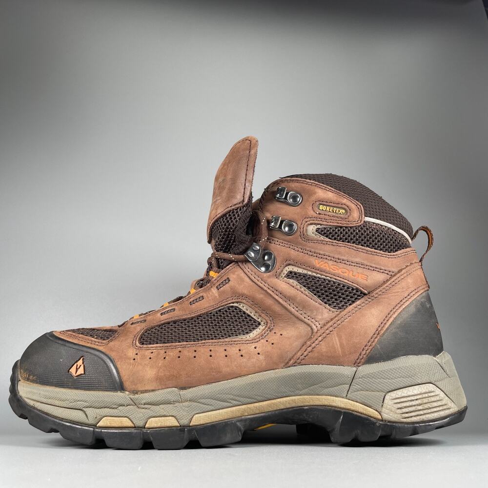 Vasque Breeze 2.0 GTX Men's 10 Brown Leather Waterproof Outdoor Hiking Boots GUC